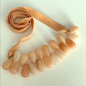 J.Crew Stone Ribbon Necklace